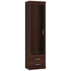 Witryna Imperial typ 01 1D-2S orzech imperial – elegancki design, funkcjonalność, drewniana konstrukcja