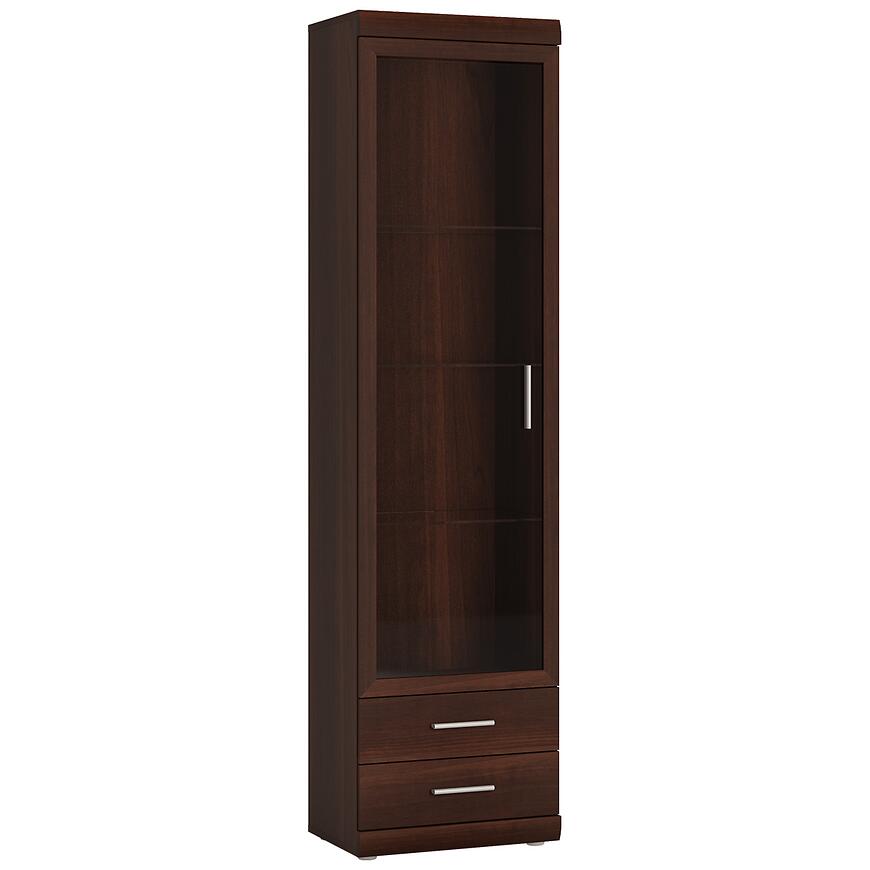Witryna Imperial typ 01 1D-2S orzech imperial – elegancki design, funkcjonalność, drewniana konstrukcja