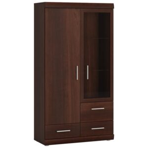 Witryna Imperial typ 31 2D-3S orzech imperial – elegancki design, pojemne wnętrze, drewno