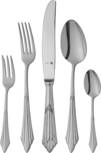 Komplet sztućców Fächer 30 el. – elegancki zestaw, stal nierdzewna, nowoczesny design