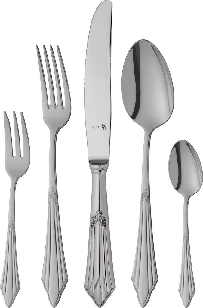 Komplet sztućców Fächer 30 el. – elegancki zestaw, stal nierdzewna, nowoczesny design