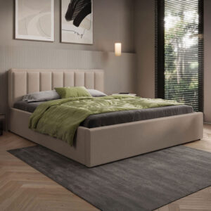Łóżko tapicerowane z pojemnikiem SFG0143 | 180×200 | Boucle | Ciemny Beż #4