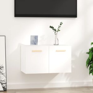 vidaXL Szafka wisząca, biała, 60×36,5×35 cm, materiał drewnopochodny