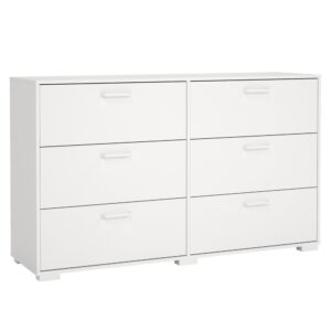 Komoda z szufladami biała mat 139 cm Sofia