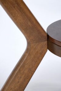 Stół okrągły orzech mat 120 cm Rupert