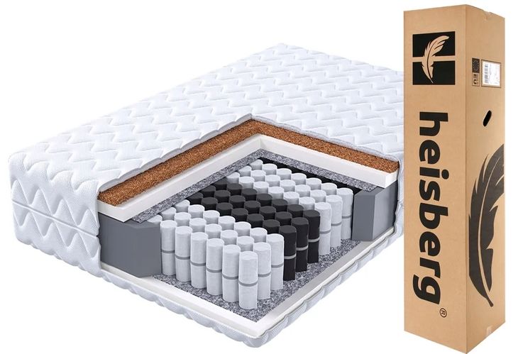 Materac 140×200 kieszeniowy 7 stref pocket HOUSE MAX kokos H3/H4 HEISBERG