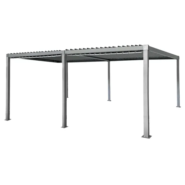 Pergola ogrodowa multiklimatyczna 3×6 z regulowanym stalowym dachem 18mkw