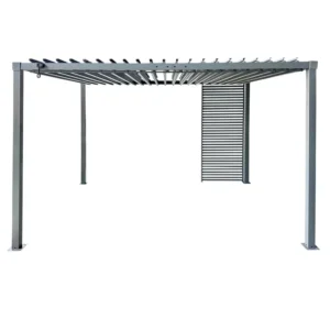 Pergola ogrodowa multiklimatyczna 3x4m z metalową żaluzją regulowany dach