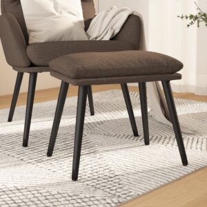 vidaXL Podnóżek, kolor taupe, 45×29,5×35 cm, tapicerowany tkaniną