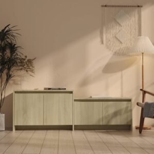 vidaXL Szafka pod TV, dąb sonoma, 146,5x35x50 cm
