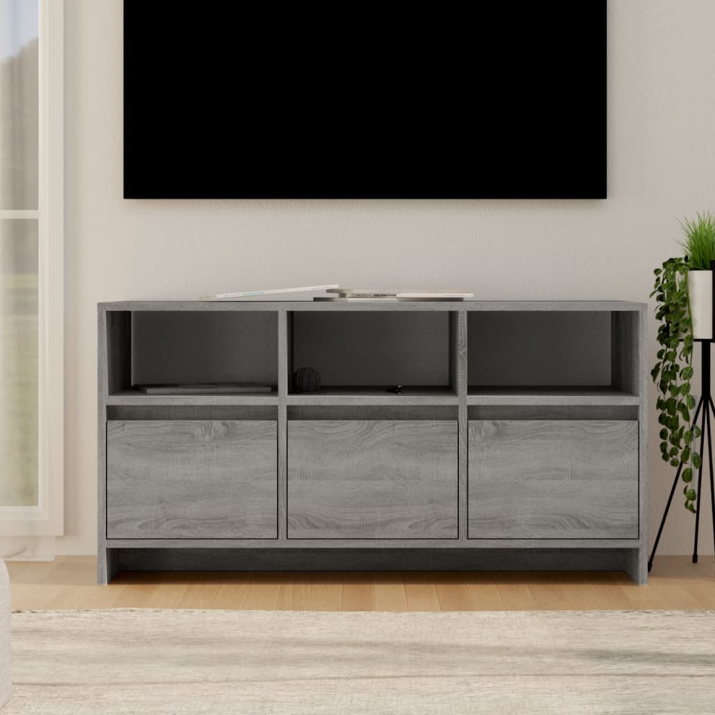 vidaXL Szafka pod TV, szary dąb sonoma, 102×37,5×52,5 cm