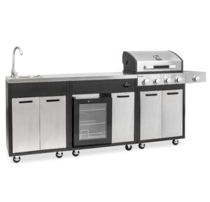 Kuchnia gazowa z lodówką i zlewem Brenner K4PLUS BBQ Line Mirpol