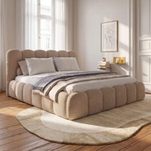 Łóżko tapicerowane SF1109 | 160×200 | Boucle | Beż #3
