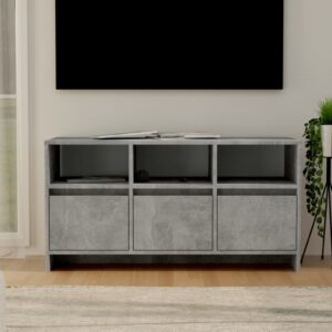 vidaXL Szafka pod TV, szarość betonu, 102×37,5×52,5 cm