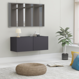 vidaXL | Szafka pod telewizor | Szary 80 x 30 x 30 cm