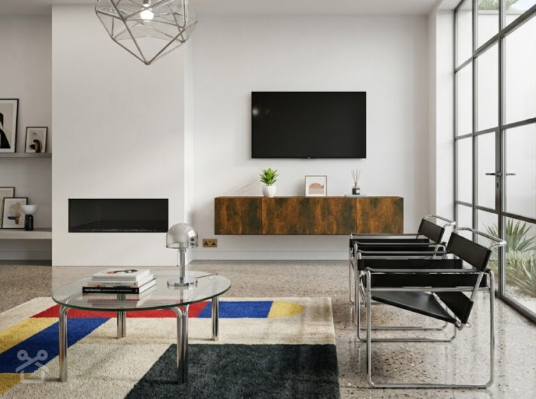 Styl Bauhaus w salonie | Jak dobrać szafkę RTV?