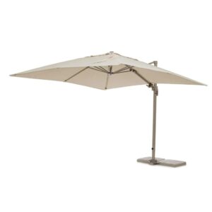 Parasol ogrodowy SARAGOZZA 300×300 Bizzotto beżowy aluminium