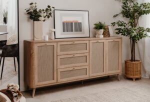 Komoda z szufladami i drzwiami dąb sonoma mat 175 cm Kuta