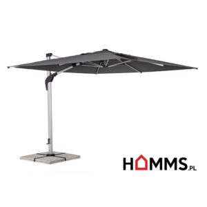 Bolzano Arrito Parasol ogrodowy anodowany 300×300 antracytowy aluminium