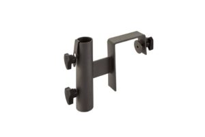 Uchwyt na parasol ogrodowy z regulowanym mocowaniem 28-103 mm   – PLATINUM czarny