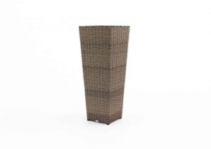 Donica tarasowa duża SCALEO  100x37x37 Oltre royal piaskowa technorattan