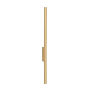 Kinkiet LASER WALL L 11814 Nowodvorski satynowy złoty, 78 cm, 2xG9, styl nowoczesny do korytarza