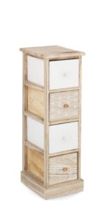 Komoda Finnley naturalna 26x32x80cm Paulownia Bizzotto