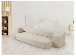 Sofa-materac 2w1 beżowa CREAM/BEIG