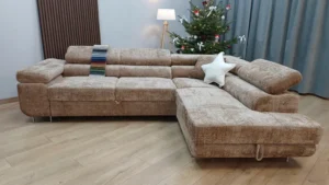 Narożnik Aston do salonu Rozkładany Funkcja spania Rogówka Modne Kolory