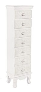 Komoda Clorine biała 29x23x112,5cm MDF Bizzotto