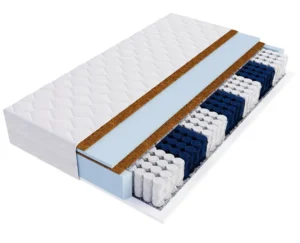 Materac 160×200 pocket kieszeniowy twardy kokos H4/H3 dwustronny CARBO MAX