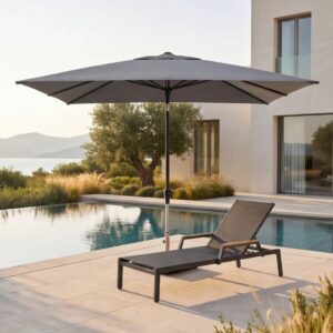 Parasol ogrodowy Zenith 2x2m Umbroso antracytowy/szary
