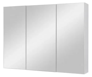Szafka łazienkowa wisząca biała półka 80 cm biały połysk z lustrem Ida