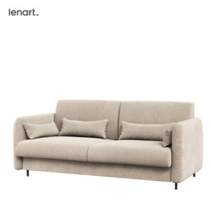 BED CONCEPT BC-18 – Sofa 140 do BC-01 – beżowy ART 82610 / front biały połysk