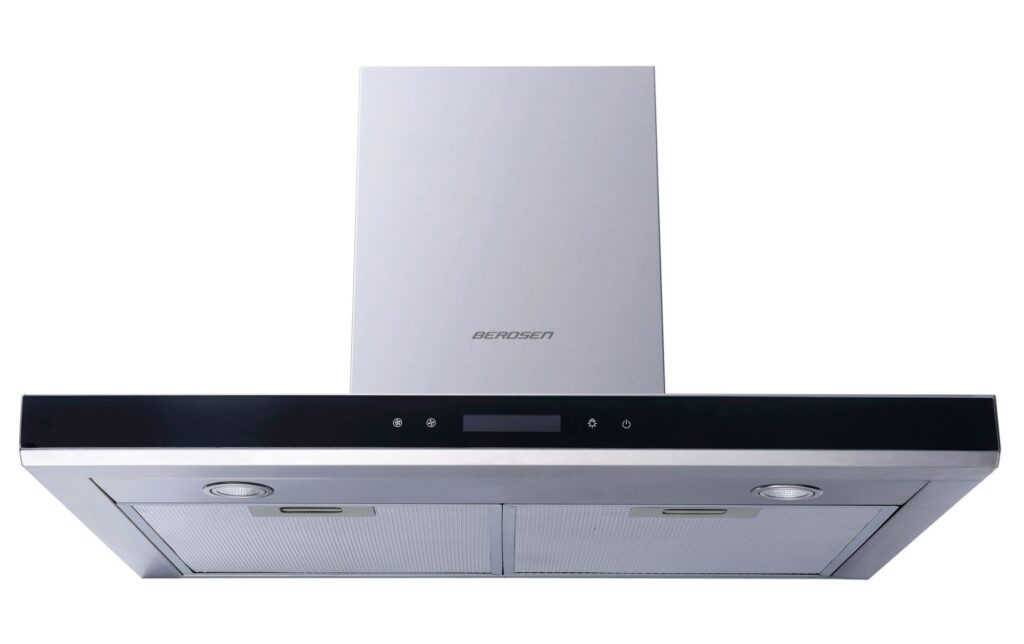 Okap kuchenny, kominowy, 60 cm, berdsen, BE-60A-T2, inox