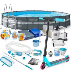 Basen ogrodowy stelażowy, 21w1, Intex, 732×132 cm + hulajnoga GRATIS