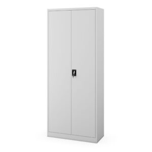 Szafa biurowa metalowa wysoka na dokumenty szara, 900x2200x400 mm: JAN H2200
