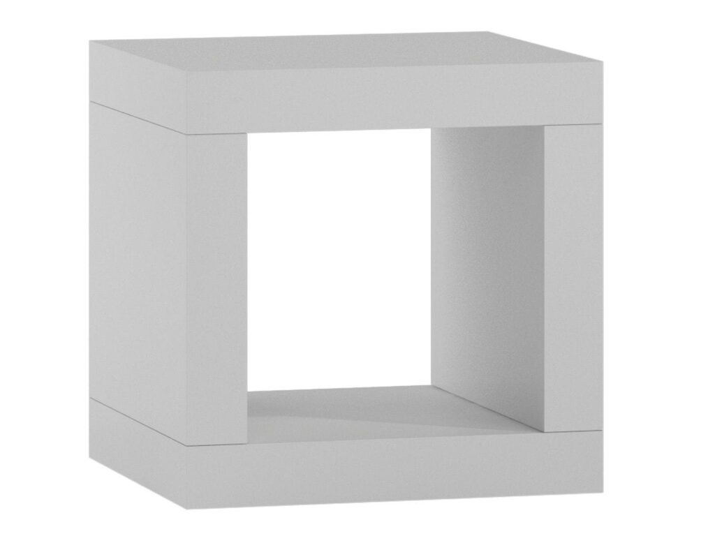 Regał komorowy, szafka, kalax, 1×1, 42x38x42 cm, biel, mat