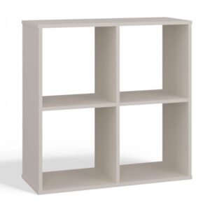 Regał komorowy, 2×2, Malax, 74x30x75 cm, beżowy, mat