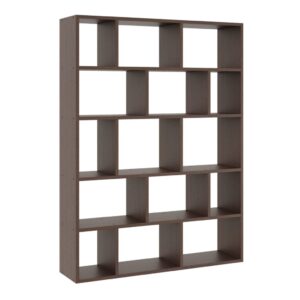 Duży regał wiszący, półka ścienna, BORYS, 105x18x141 cm, wenge, mat