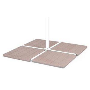 Komplet 4 podstaw cementowych do parasola LOWER 50×50 Bizzotto beżowa cementowa