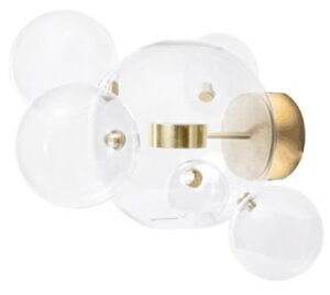 Kinkiet CAPRI WALL 6 złoty – 60 LED, aluminium, szkło