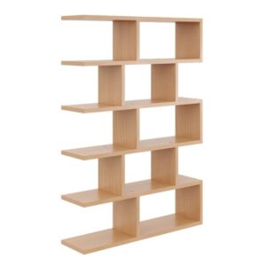 Regał ścienny, otwarty, biblioteczka, RALF, 70x18x101 cm, buk, mat