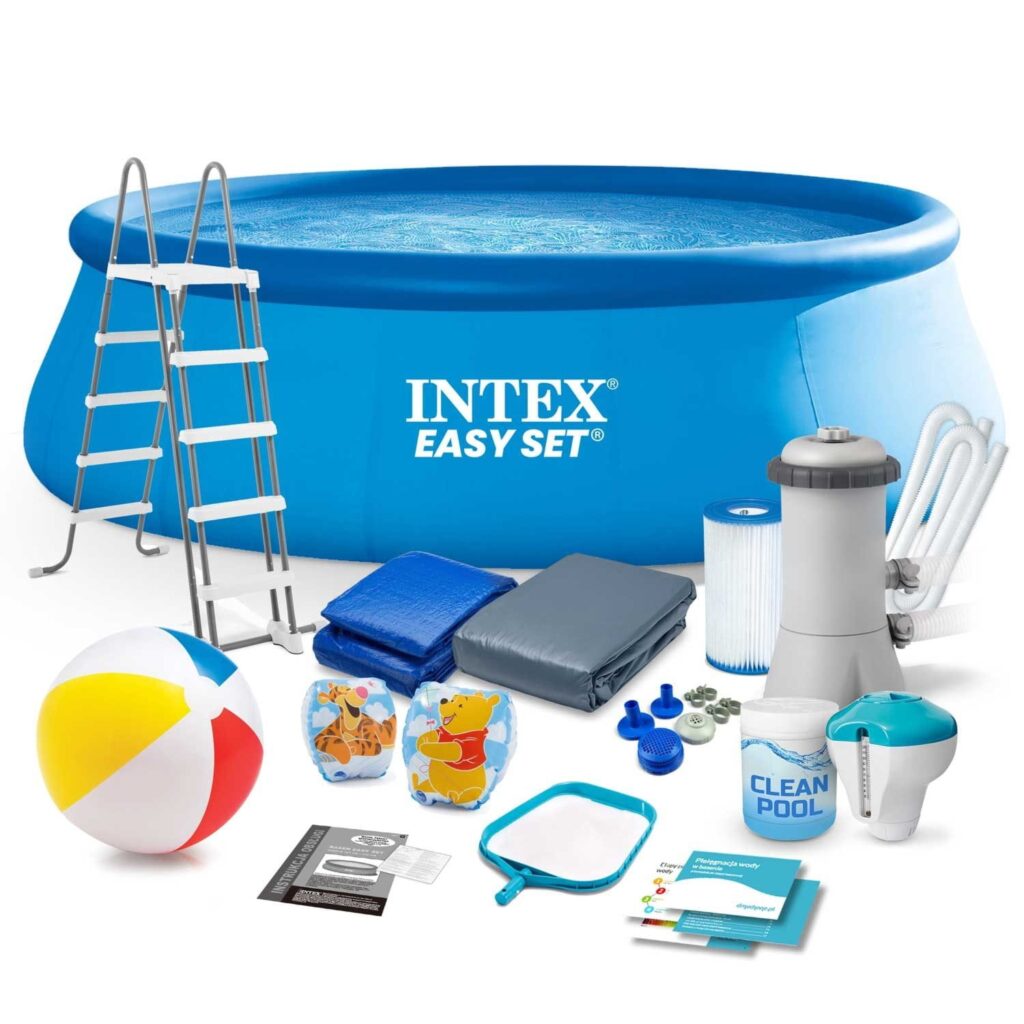 Basen ogrodowy rozporowy, zestaw 18w1, Intex, 457×122 cm