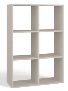 Regał komorowy, 2×3, Malax, 110x30x75 cm, beżowy, mat