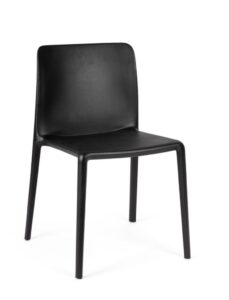 Krzesło Chloris czarne 50x42x82cm polipropylen Bizzotto