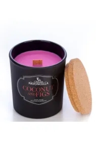 Świeczka sojowa Coconut and Figs czarna
