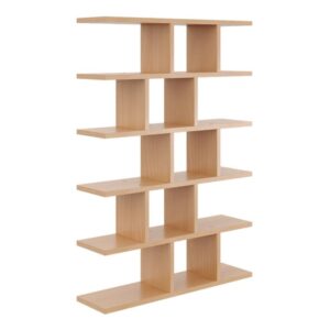 Duży regał z półkami, biblioteczka, HOLT, 70x18x101 cm, buk, mat
