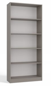Regał, szafka, biblioteczka, R80, 80x30x182 cm, szary, mat