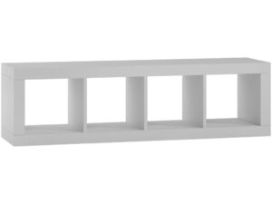 Regał komorowy, szafka, kalax, 1×4, 148x38x42 cm, biel, mat